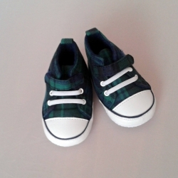 Boty dětské sportovní tartan